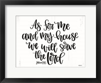 As For Me and My House Fine Art Print