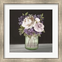 Lilac Mason Jar Floral Fine Art Print