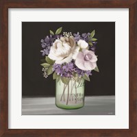 Lilac Mason Jar Floral Fine Art Print