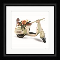Flower Garden Scooter Fine Art Print