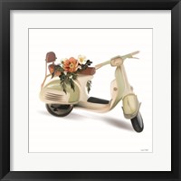 Flower Garden Scooter Fine Art Print