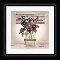 Pansy Blessing Framed Print