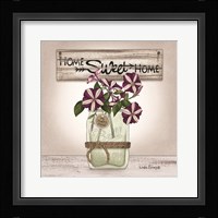 Petunias in Jar Framed Print