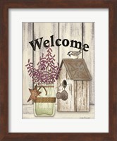 Welcome Flowers in Jar Fine Art Print