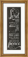 May the Lord Bless You (black) Fine Art Print