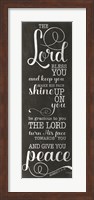 May the Lord Bless You (black) Fine Art Print