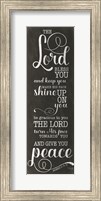 May the Lord Bless You (black) Fine Art Print