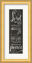 May the Lord Bless You (black) Fine Art Print