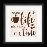 One Cup at a Time Framed Print