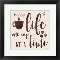 One Cup at a Time Framed Print