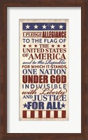 Pledge of Allegiance Fine Art Print