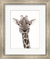 Safari Giraffe Peek-a-boo Fine Art Print