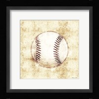 Baseball Sketch Framed Print
