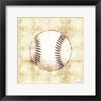 Baseball Sketch Framed Print