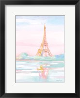 Pastel Paris V Framed Print