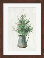 White and Bright Christmas Tree II Fine Art Print