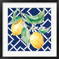 Everyday Chinoiserie Lemons I Framed Print