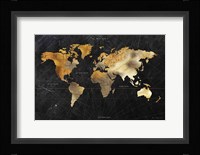 Dramatic World Map Framed Print