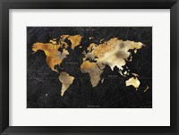 Dramatic World Map Framed Print