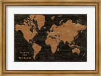 World Map Industrial Fine Art Print