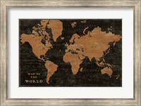 World Map Industrial Fine Art Print