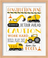Construction Zone Fine Art Print