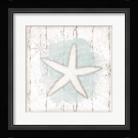 Calming Coastal Starfish Framed Print