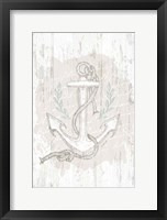 Calming Coastal Anchor Framed Print