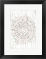 Calming Coastal Compass Fine Art Print