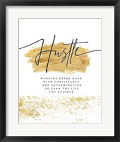Hustle Framed Print