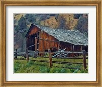 Old Barn and Corral Fine Art Print