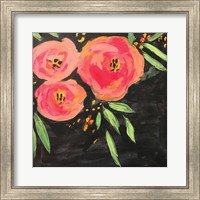 Black and Pink Floral Fine Art Print