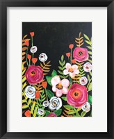 Flowers on Black II Fine Art Print