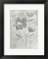 Grey Flowers Fine Art Print