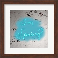 I'm Speaking - Blue Fine Art Print