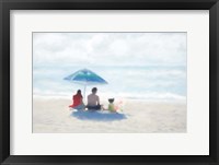 Family Beach Day Fine Art Print