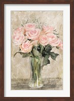 Pink Rose Vase Fine Art Print