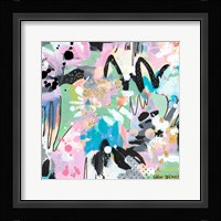 Abstract Polka Dot Framed Print