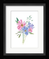 Pastel Floral Framed Print