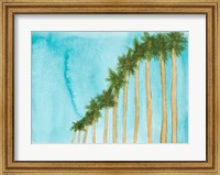 Blue Skies And Palm Trees Fine Art Print