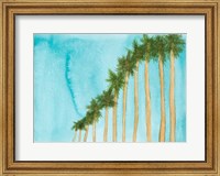 Blue Skies And Palm Trees Fine Art Print