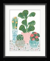 Flower Party on Terrazo Fine Art Print