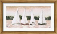 White Sails At Sunset Fine Art Print