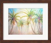 Watercolor Palms Scene Fine Art Print