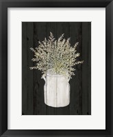 Herbs on Black I Framed Print