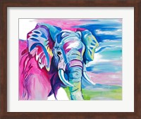 Fun Colorful Elephant Fine Art Print