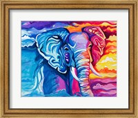 Elephant in Vibrant Colors Fine Art Print