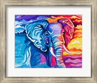 Elephant in Vibrant Colors Fine Art Print
