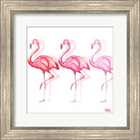 Flamingo Trio II Fine Art Print