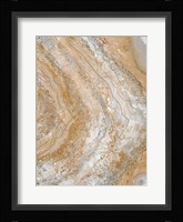 Cool Earth Marble Abstract II Framed Print